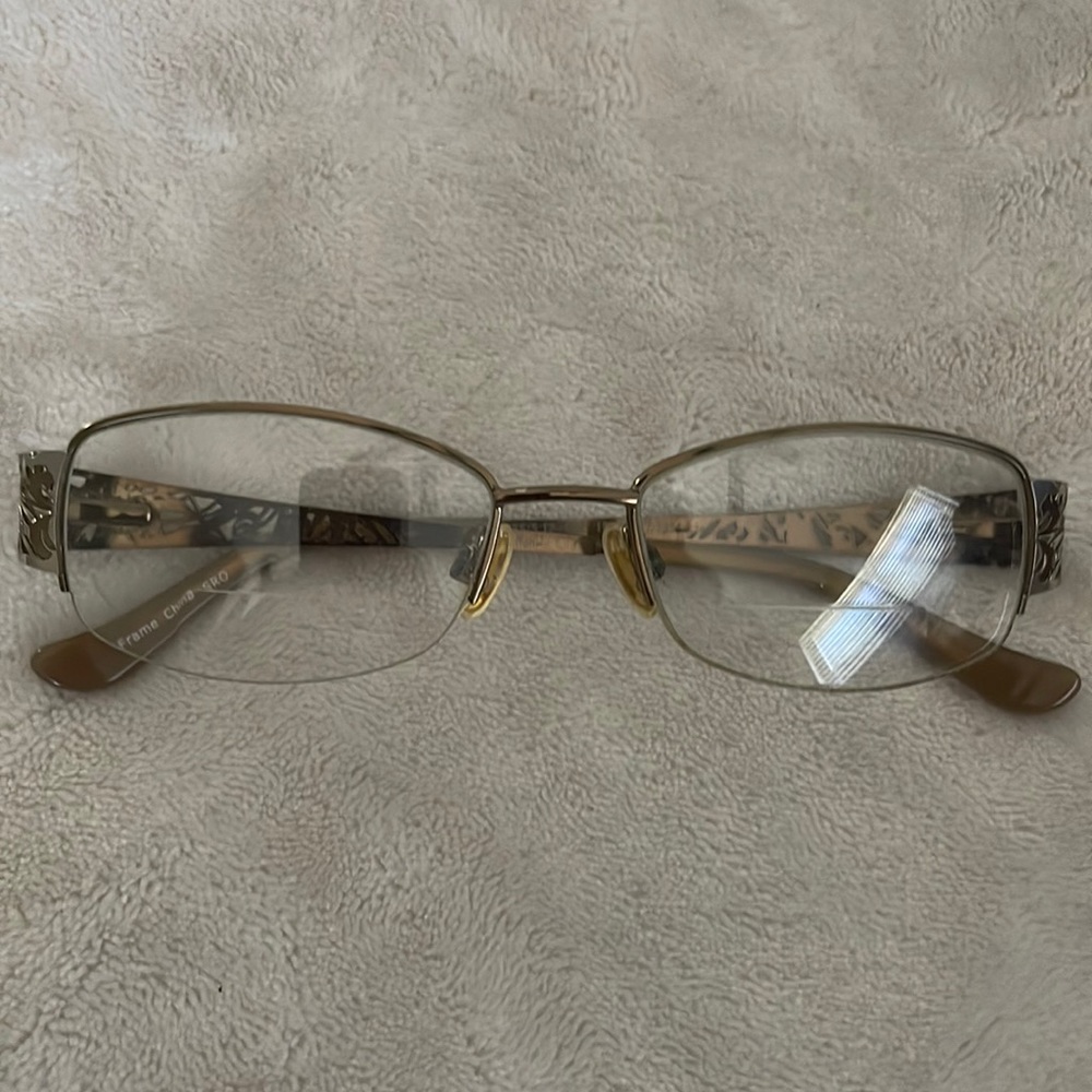 Roberto Steffani RS/S 12 COL 10 51 17 135 brown metallic half rim eyeglasses.